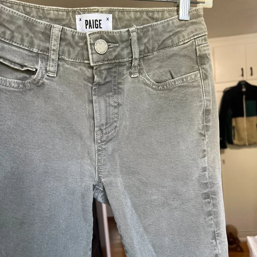 Paige Olive Grey Jeans - Picture 6 of 6